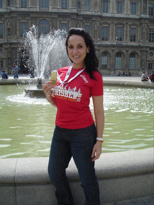 Jana Lerbach Photo at the Paris Marathon