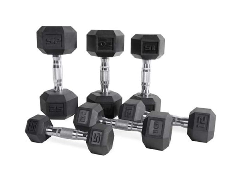 CAP-Barbell-Set-of-2-Hex-Rubber-Dumbbell-with-Metal-Handles